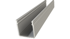 Nawierzchniowy profil ALU anoda srebrny 16x16mm 2010mm SURFACE anoda silver