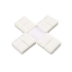 złączka czwórnik do łączenia taśm LED 3528 12v 8mm typ X