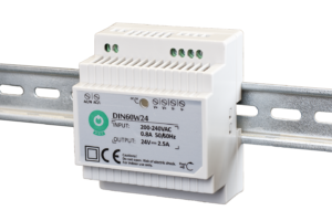 DIN Rail PSU 12V/5A, plastic case, step type