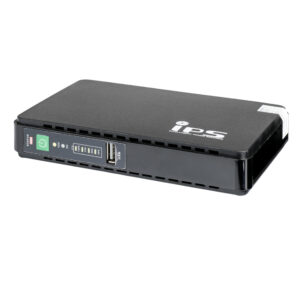 DC UPS moc 30W wyjścia 9V/2A lub 12V/2A oraz PoE 15V/1A lub 24V/2A (4x 3,6V/2600mAh)